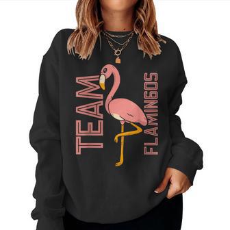 L'équipe Flamingos Flamant Rose Flamants Roses Animal Sweat-shirt pour femme - Cadeauxyz