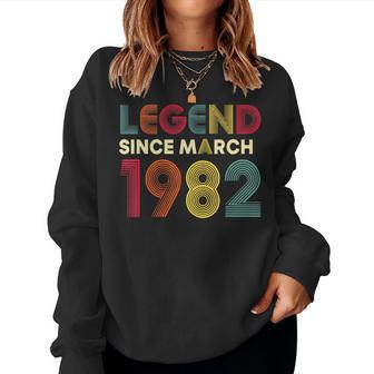 Leyenda Marzo 1982 44 Cumpleaños Hombres Es 44 Años Sudadera Mujer - Regaloses