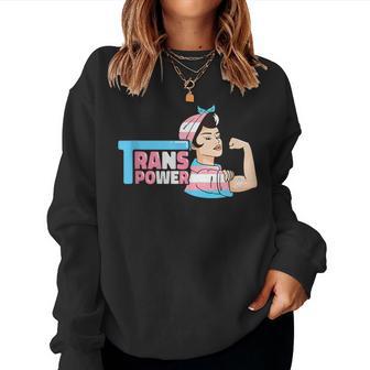 Lgbtq Transgénero Poder Igualdad Tong Orgullo Trans In Mangas Sudadera Mujer - Regaloses