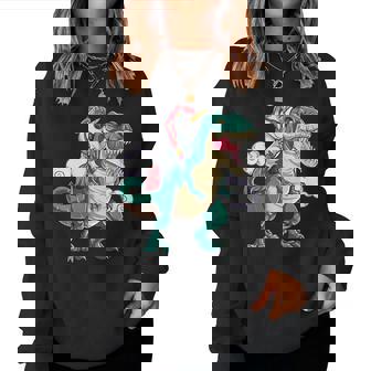 Licorne Chevaleur Dinosaure Amusant Pour Enfants Hommes S Sweat-shirt pour femme - Cadeauxyz