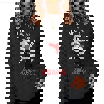 Life Is A Cabaret 20Style Girl Avec Plumes Sweat-shirt pour femme - Cadeauxyz