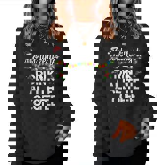 Most Likely To Drink All The Coffee Lover Family Matching Women Sweatshirt | Mazezy