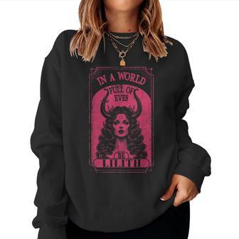 Lilith Demon Queen Pagan Goth Goddess Female Women Sweatshirt - Thegiftio UK