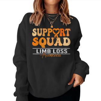 Limb Loss Awareness Support Limb Loss Orange Ribbon Women Sweatshirt - Monsterry