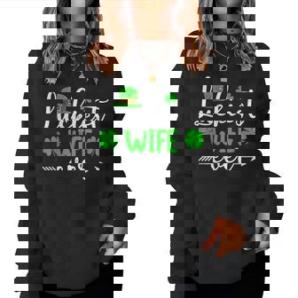 Luckiest Wife Ever Lucky Wife St Patrick's Day Women Sweatshirt - Monsterry
