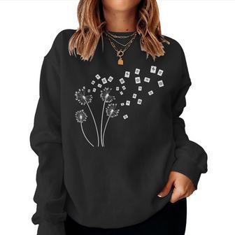 Mahjong Player Cards Tiles Dandelion Chinese Tile Game Women Sweatshirt - Thegiftio UK