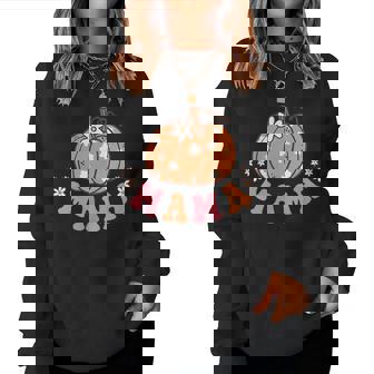 Mama Of Little Pumpkin First Birthday Autumn Pumpkin Women Sweatshirt - Thegiftio