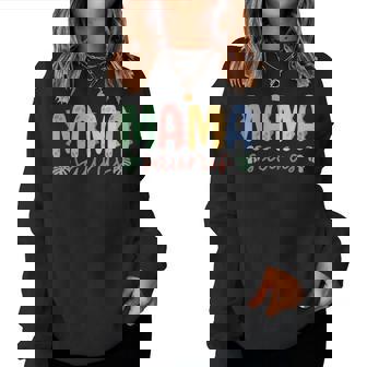 Mama Saurus Mom Dinosaur Three Rex Birthday Boy Girl Family Women Sweatshirt | Seseable FR