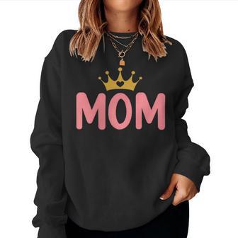 Mom Of The Birthday For Girl 1St Birthday Princess Girl Women Sweatshirt | Seseable UK