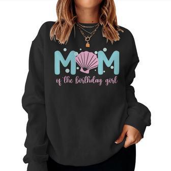 Mom Of The Birthday Girl One-Der The Sea Mama Under Sea Women Sweatshirt - Thegiftio UK