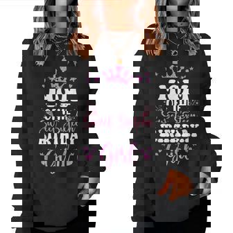 Mom Of The Sweet Sixn Bday Girl 16Th Pink Crown Women Sweatshirt - Monsterry