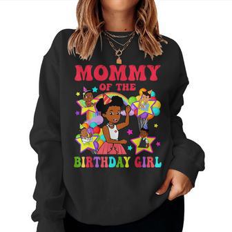 Mommy Of Birthday Girl Gracie Pink Doll Family Decorations Women Sweatshirt - Thegiftio UK