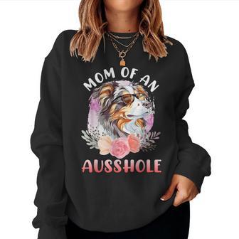 Mother Of A Cheeky Aussie Australian Shepherd Dog Mum Women Sweatshirt - Thegiftio UK