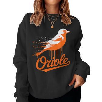 Oriole Retro Vintage For Boy Girl Bird Women Sweatshirt | Seseable CA