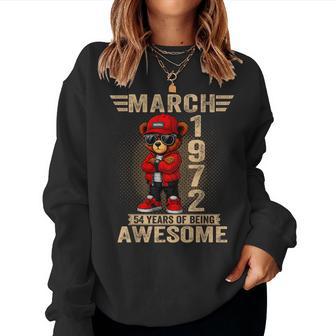 Ours En Peluche Génial Pour Homme Et 54 Mars 1972 Sweat-shirt pour femme - Cadeauxyz