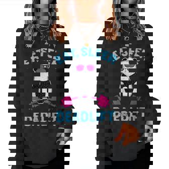 Panda Deadlift Camisa Entrenamiento Halterofilia Culturismo Cuello Sudadera Mujer - Regaloses