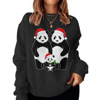 Panda Familie Mit Herz Für Kinder Herren Damen Sweatshirt Frauen - Geschenkecke