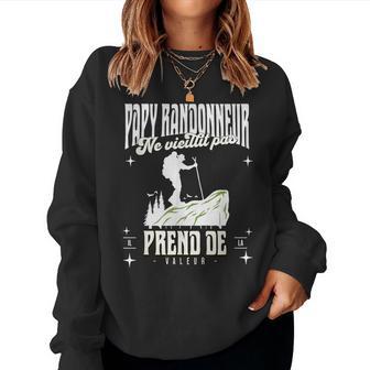Papy Randonneur Rando Randonnée Montagne Humour Grand-Père Sweat-shirt pour femme - Cadeauxyz