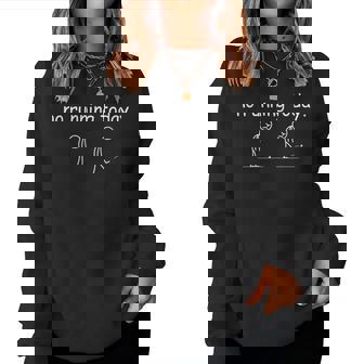 Pas De Course Aujourd'hui Marathonien Drôle Athlète Hommes S Sweat-shirt pour femme - Cadeauxyz