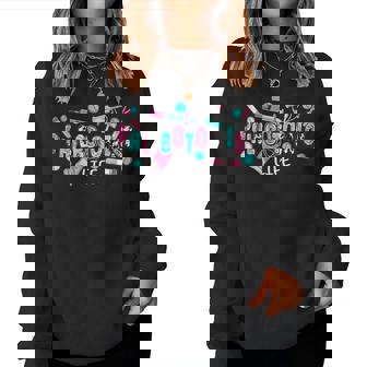 Phlebotomist Life Leopard Coquette Phlebotomy Nurse Women Sweatshirt | Seseable FR