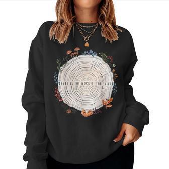 Play Is The Work Of The Child Montessori Teacher Nature Women Sweatshirt - Thegiftio