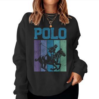 Polo Horse Polo Player Horseback Riding Equestrian Sport Women Sweatshirt - Thegiftio