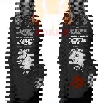 Porky Forty Drôle De 40 Ans Pour Les Amateurs De Cochons Sweat-shirt pour femme - Cadeauxyz