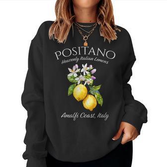 Positano Amalia Coast Italian Lemons Italy Women Sweatshirt - Thegiftio UK