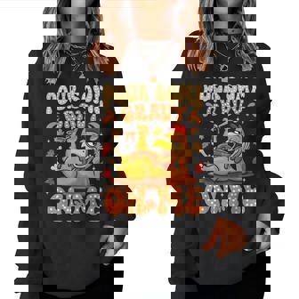 Pour Some Gravy On Me Thanksgiving Turkey Women Women Sweatshirt - Monsterry