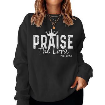 Praise The Lord Jesus Christian Saying God Faith Bible Women Sweatshirt - Thegiftio UK