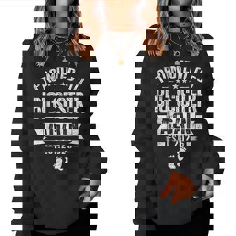 Promoted To Big Sister Again Est 2026 Pregnancy Announcement Women Sweatshirt | Seseable UK