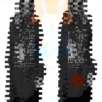 A Queen Was Born In March Girls Ladies March Birthday Women Sweatshirt | Seseable CA