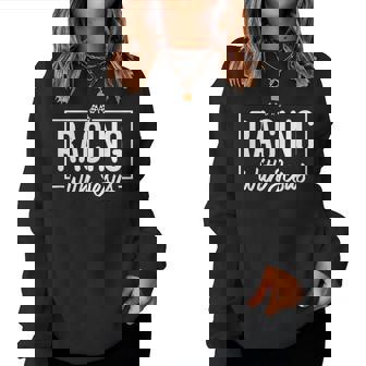 Racing With Jesus Christian Racer Women Sweatshirt - Monsterry