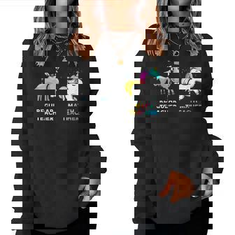 Regular Teacher Âne Math Teacher Licorne Sweat-shirt pour femme - Cadeauxyz