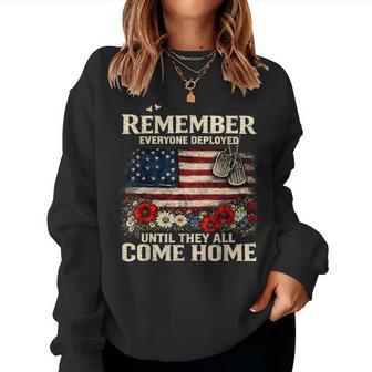 Remember Everyone Deployed Military Usa For Women Women Sweatshirt | Seseable FR