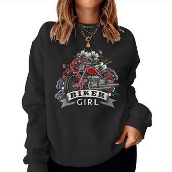 Rider Motorcyclist Bike Motorcycle Club Motorcycle Girl Women Sweatshirt - Thegiftio