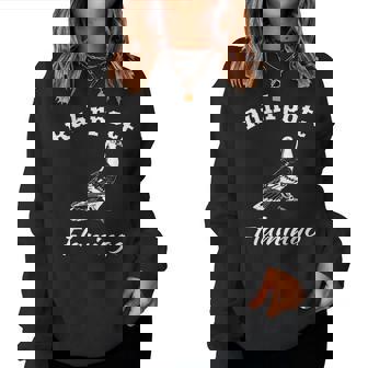 Ruhrgebiet Taube Bekannt Als Ruhrpott Flamingo Fun Sweatshirt Frauen - Geschenkecke