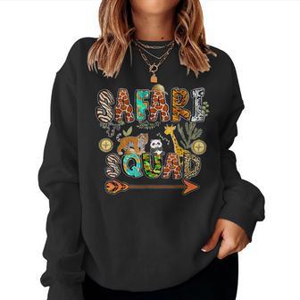 Safari Squad Arfica Safari Zoo Animal Skin Print Boys Girls Women Sweatshirt - Thegiftio UK