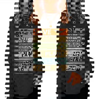 Save Rescue Recycle Plant Care Earth Day Women Sweatshirt | Seseable CA