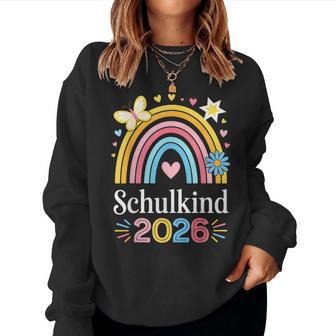 Schulkind 2026 Regenbogen Mädchen Einschulung 2026 Mädchen Sweatshirt Frauen - Geschenkecke