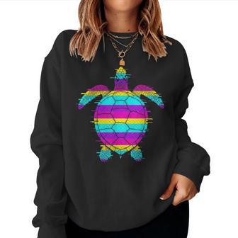 Sea Turtle Beach Lover Ocean Animal Graphic Novelty Womens Women Sweatshirt - Thegiftio UK