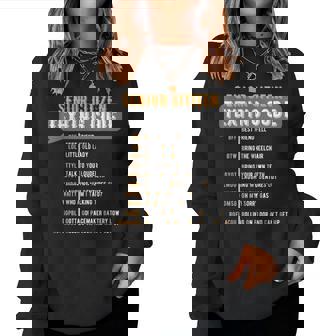 Senior Citizen's Texting Code Grandma Grandpa Birthday Women Sweatshirt - Thegiftio