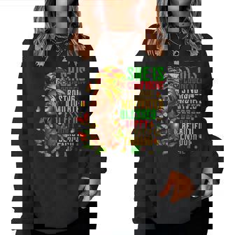 She Is Strong Educated Blessed Black History Girls Women Sweatshirt - Thegiftio