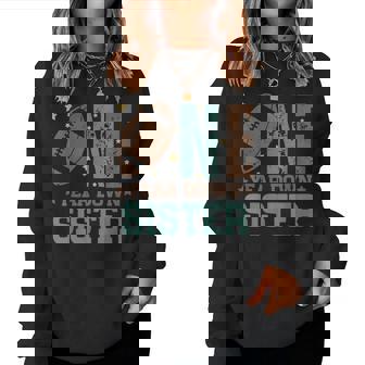 Sister Of The 1 Year Old Football First Birthday Boy Family Women Sweatshirt - Monsterry