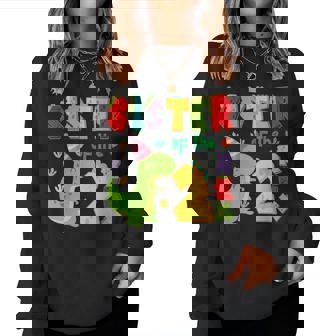 Sister Of The Two Rex 2Nd Birthday Boy Dinosaur T-Rex Women Sweatshirt | Seseable UK