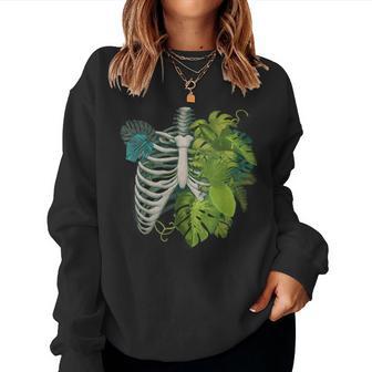 Skeleton Plant Body For Gardener Plant Lover Women Women Sweatshirt - Thegiftio UK