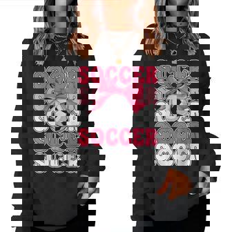 Soccer Player Team Coach Style Coquette Girls Soccer Women Sweatshirt | Mazezy