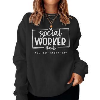 Social Worker Social Work Life Girls Women Sweatshirt - Thegiftio UK