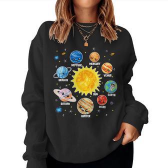 Solar System Planet Space Planets Boys Girls Toddlers Women Sweatshirt - Monsterry