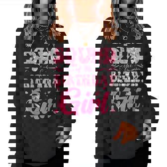 Squad Of The Birthday Girl Family Pink Coquette Bow Women Sweatshirt | Mazezy